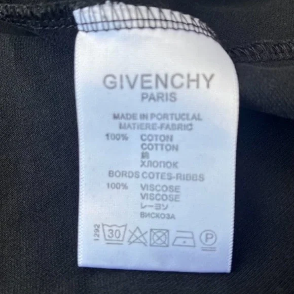 Givenchy Men’s Pique Polo Shirt with Upside down Logo Size L - Picture 5 of 6
